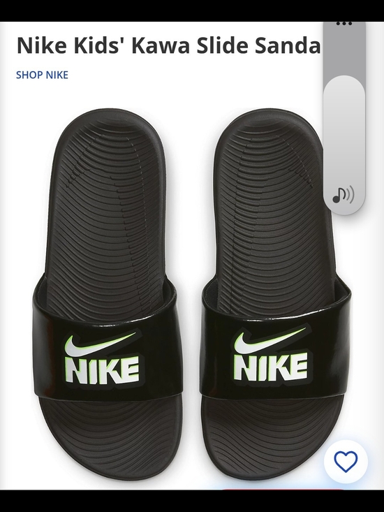 Nike Other - Nike Black Slide Sandals with Neon Green Logo